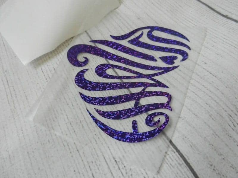 Cricut holographic decal