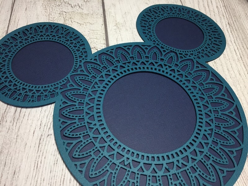 layered 3D mandala Mickey Mouse