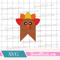 Turkey Corner Bookmark SVG